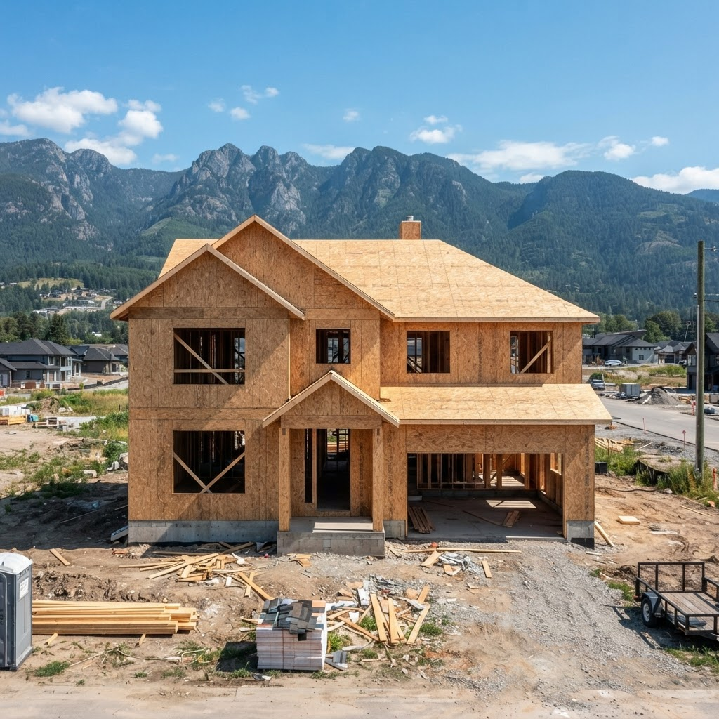 Two-Story Family Build — Wood Framing in Lower Mainland